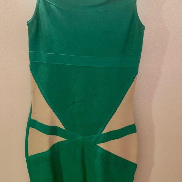 Marciano by GUESS teal coloured bandeau dress - Picture 2 of 8